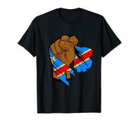 Drapeau du Congo République du Congo RDC Handfist Racines congolaises T-Shirt