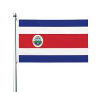 Drapeau du Costa Rica - 0,9 x 1,5 m - Pour jardin, maison, décoration pour cour, porche, pelouse