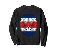 Drapeau du Costa Rica aux Couleurs de tête de Lion Sweatshirt
