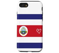 Drapeau du Costa Rica - Cœur du Costa Rica - Fête Nationale fière Coque pour iPhone SE (2020) / 7/8