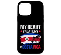 Drapeau du Costa Rica Design My Heart Vacations in Costa Rica Coque pour iPhone 13 Pro Max
