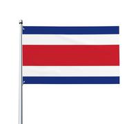 Drapeau du Costa Rica. Drapeau de jardin extérieur 0,9 x 1,5 m, bannière en polyester imprimé vif, facile à accrocher pour terrasse, fête, camping.