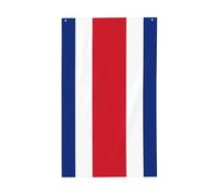 Drapeau du Costa Rica. Drapeau décoratif d'extérieur 0,9 x 1,5 m, bannière verticale en polyester. Convient pour une utilisation en extérieur