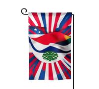 Drapeau du Costa Rica imprimé drapeau de bienvenue pour décoration extérieure tous temps jardin patio drapeau 30,5 x 45,7 cm plusieurs formes