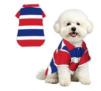 Drapeau du Costa Rica XL Chemise hawaïenne pour petits chiens - Tenue d'été mignonne pour la plage pour chiot - Vêtement doux et respirant avec boutons