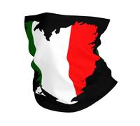 Drapeau du Cœur De L'Italie Unisexe Echarpe Tête Pirate Respirant Cache-Col Microfibre Bandeau Magique pour Yoga Course À Pied Randonnée