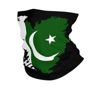Drapeau du Cœur du Pakistan Homme Femme Echarpe Tête Pirate Élastique Echarpe Gaiter Unique Tube Bandeaux pour Ski Bike Randonnée