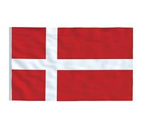 Drapeau du Danemark 90 x 150 cm - Drapeau danois pour jardin, événements sportifs et extérieur avec œillets en laiton