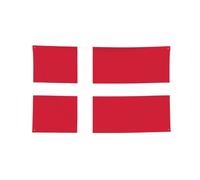 Drapeau du Danemark 90 x 150 cm, Drapeaux des amoureux du football 2026, Bannière des supporters de football