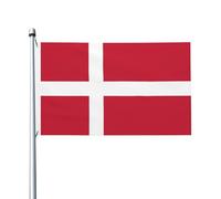 Drapeau du Danemark - Drapeau de jardin double face - 90 x 150 cm - Convient pour une utilisation toute l'année - Décoration de porches, balcons et terrasses - Mât non inclus.