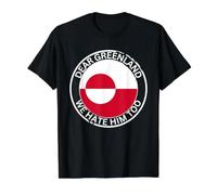Drapeau du Danemark Groenland n'est Pas à Vendre Support Design Danois T-Shirt Graphique avec Valeur, Homme, Noir, L
