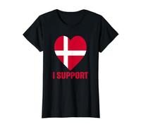 Drapeau du Danemark Groenland n'est Pas à Vendre Support Design Danois T-Shirt Graphique avec Valeur, Femme, Noir, XS