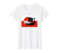 Drapeau du Danemark Groenland n'est Pas à Vendre Support Design Danois T-Shirt Graphique avec Valeur, Femme, Blanc, S