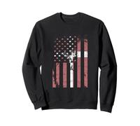Drapeau du Danemark Vieilli sur Le Drapeau américain Sweatshirt