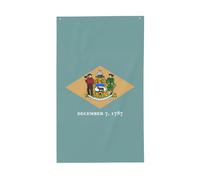 Drapeau du Delaware - Décoration extérieure - Pour jardin, terrasse, boîte aux lettres, porche, véranda