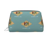Drapeau du Delaware Organiseur de maquillage portable pour femme, Argenté., Taille unique, Trousse de toilette