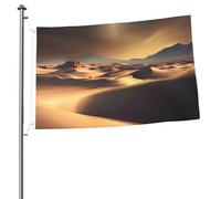 Drapeau du désert du Sahara 6,1 x 0,9 m - Impression double face - Drapeau de jardin pour l'extérieur - Bannière cadeau avec œillets - Toile de fond pour photo pour décoration intérieure et extérieure