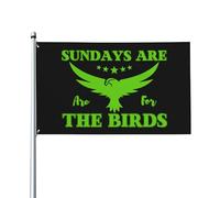 Drapeau du dimanche pour 4 oiseaux, 3x5 dimanches, 4 oiseaux, 3x5 pieds, avec œillets en laiton, drapeau de cour extérieure, bannière en Polyester