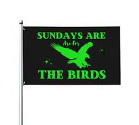 Drapeau du dimanche pour 4 oiseaux, 3x5 dimanches, 4 oiseaux, 3x5 pieds, avec œillets en laiton, drapeau de cour extérieure, bannière en Polyester