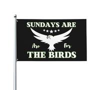 Drapeau du dimanche pour 4 oiseaux, 3x5 dimanches, 4 oiseaux, 3x5 pieds, avec œillets en laiton, drapeau de cour extérieure, bannière en Polyester
