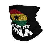 Drapeau du Ghana, Ghanéen, C'est dans Mon Adn Unisexe Bandeau Multifonctionnel Bandana Élastique Snood pour Voyage Yoga Vélo Pêche
