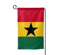 Drapeau du Ghana imprimé drapeau de bienvenue pour décoration extérieure tous temps jardin patio drapeau 30,5 x 45,7 cm plusieurs formes