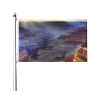 Drapeau du Grand Canyon avec œillets - 91 x 152 cm - Pour le printemps, l'été, l'automne, l'hiver - Pour extérieur et intérieur - Bannière double face pour décorations de cour