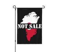 Drapeau du Groenland à vendre - Bannière de jardin « J'aime le Groenland » 12 x 18 (sans mât)