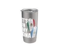 Drapeau du Guatemalan et du Mexique ADN Gobelet isotherme en acier inoxydable double paroi
