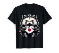 Drapeau du Japon Cœur Fierté Japonaise Hérisson Racines Japonaises T-Shirt