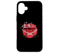 Drapeau du Japon Katana Cerisier Arbre Sakura Art Japonais Coque pour iPhone 16 Plus