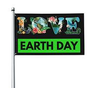 Drapeau du jour de la terre 3x5 2022, protège notre terre, aime notre planète, avec œillet, sans mât