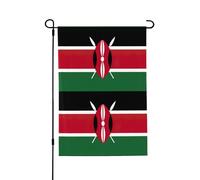 Drapeau du Kenya imprimé cour jardin bannière polyester double face drapeau extérieur moderne vacances extérieur décoration cadeau