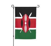 Drapeau du Kenya imprimé drapeau de jardin double face drapeau extérieur jardin intérieur extérieur décoration 30,5 x 45,7 cm