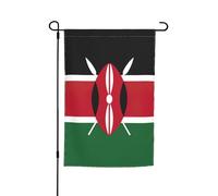 Drapeau du Kenya imprimé drapeau double côté extérieur jardin intérieur extérieur décoration 30,5 x 45,7 cm