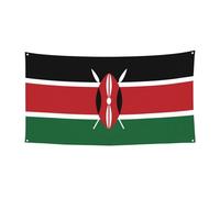 Drapeau du Kenya - Toile de fond - Décoration de fête - Parfaite pour les fêtes et les célébrations - 180 x 90 cm