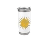 Drapeau du Kurdisque, Turquie, Iran, Irak, Syrie Gobelet isotherme en acier inoxydable double paroi