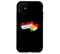 Drapeau du Kurdistan Irak en Forme de cœur Fierté kurde irakienne Coque pour iPhone 11