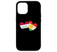 Drapeau du Kurdistan Irak en Forme de cœur Fierté kurde irakienne Coque pour iPhone 12/12 Pro