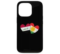 Drapeau du Kurdistan Irak en Forme de cœur Fierté kurde irakienne Coque pour iPhone 13 Pro