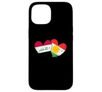 Drapeau du Kurdistan Irak en Forme de cœur Fierté kurde irakienne Coque pour iPhone 15
