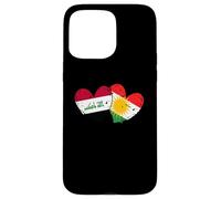 Drapeau du Kurdistan Irak en Forme de cœur Fierté kurde irakienne Coque pour iPhone 15 Pro Max