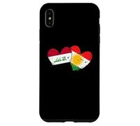 Drapeau du Kurdistan Irak en Forme de cœur Fierté kurde irakienne Coque pour iPhone XS Max