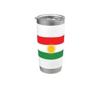 Drapeau du Kurdistan Kurde Pride Kurd Patriot Gobelet isotherme en acier inoxydable double paroi