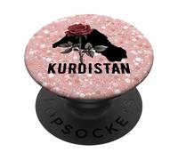 Drapeau du Kurdistan Newroz, Azadîa Kurdes Her Biji Kurdistan PopSockets PopGrip Adhésif