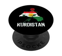 Drapeau du Kurdistan Nowruz, Bakur Rojava Bashur, I Love Kurdistan PopSockets PopGrip Adhésif