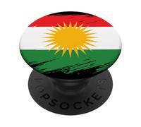 Drapeau du Kurdistan Nowruz, Bakur Rojava Bashur, I Love Kurdistan PopSockets PopGrip Adhésif