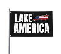 Drapeau du lac America 3x5, panneau « Renommer le lac Ontario », bannière sans mât