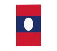Drapeau du Laos - Décoration extérieure - Pour jardin, terrasse, boîte aux lettres, porche, véranda