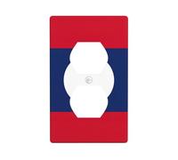 Drapeau du Laos Impression Duplex Plaque Murale Plaque d'Interrupteur Électrique Couvercle de Sortie